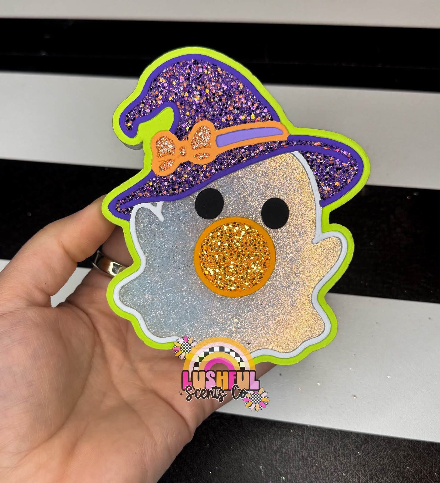 Ghost Blowing Bubble Freshie Mold 39
