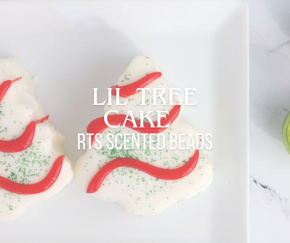 RTS Lil Tree Cake Scented Freshie Beads