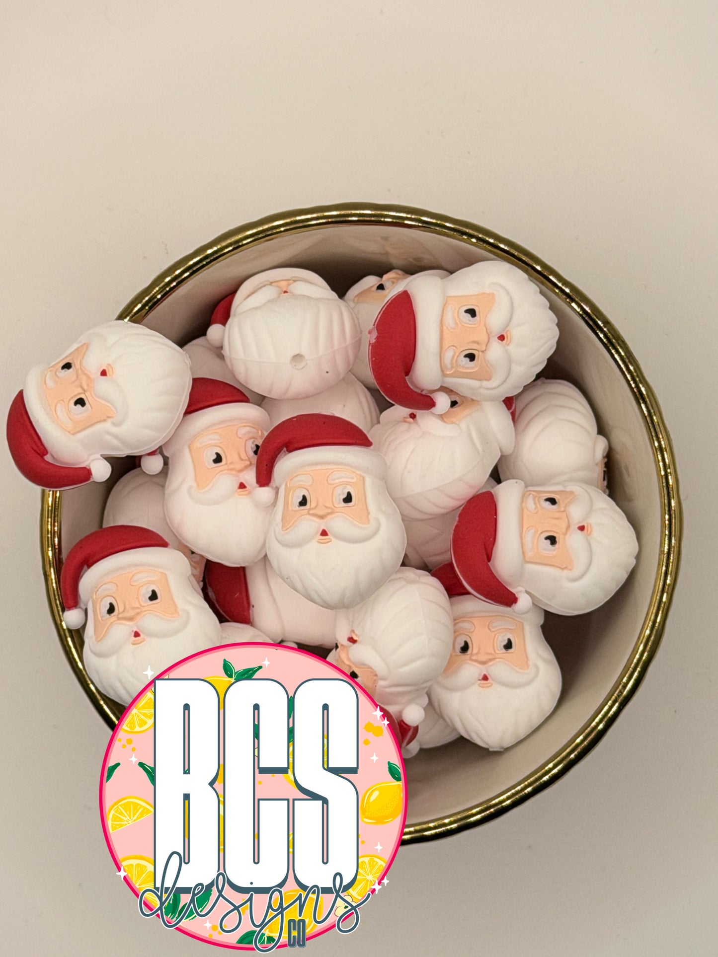3D Santa Focal Bead