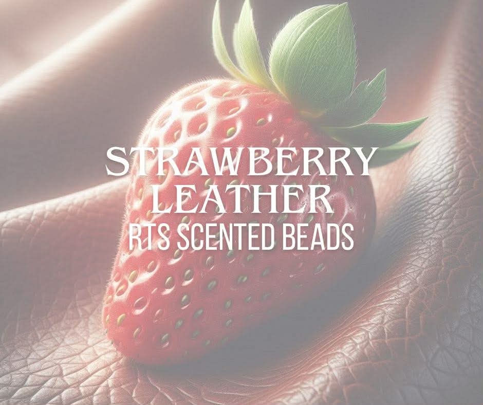 RTS Strawberry Leather Scented Beads