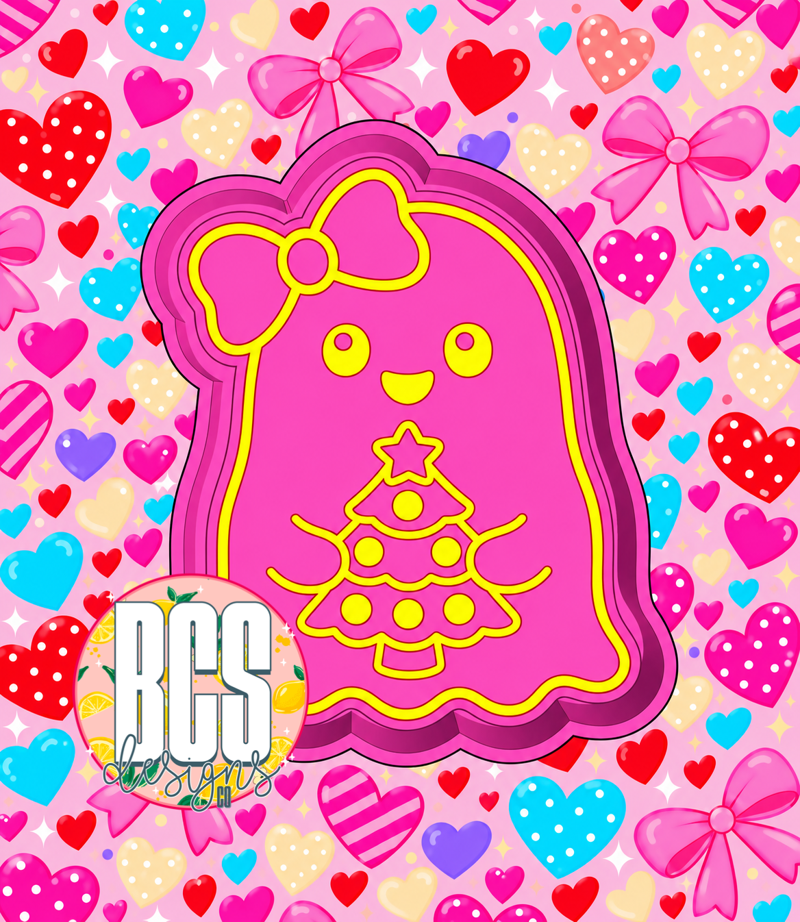 Gail the Ghost W/ Christmas Tree Freshie Mold- BCS EXCLUSIVE