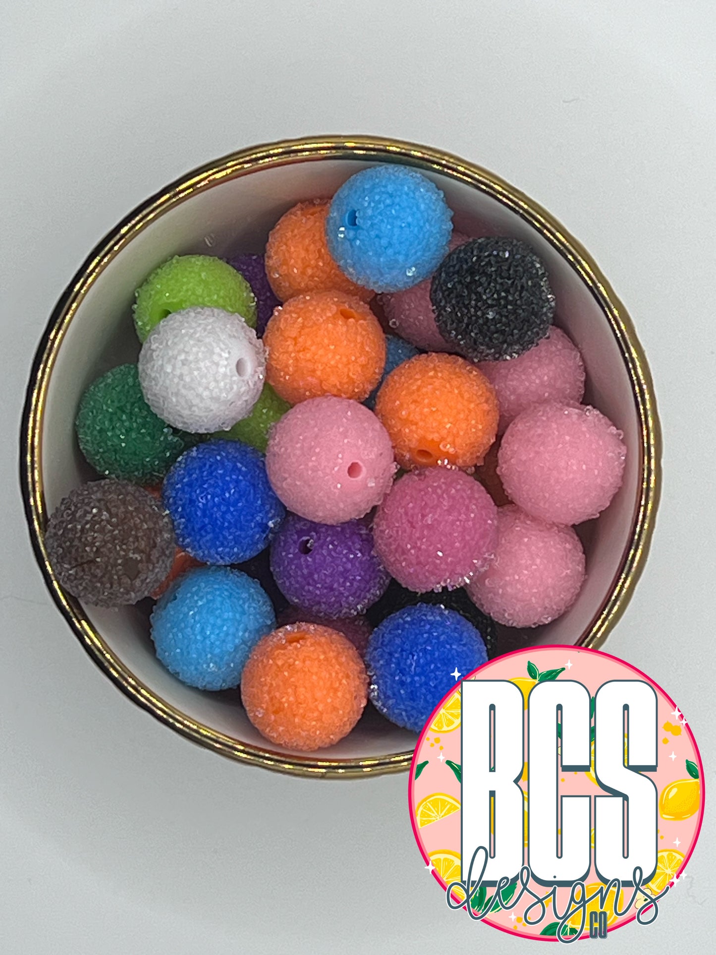 20mm Sugar Acrylic Bead MIX (10 pack)