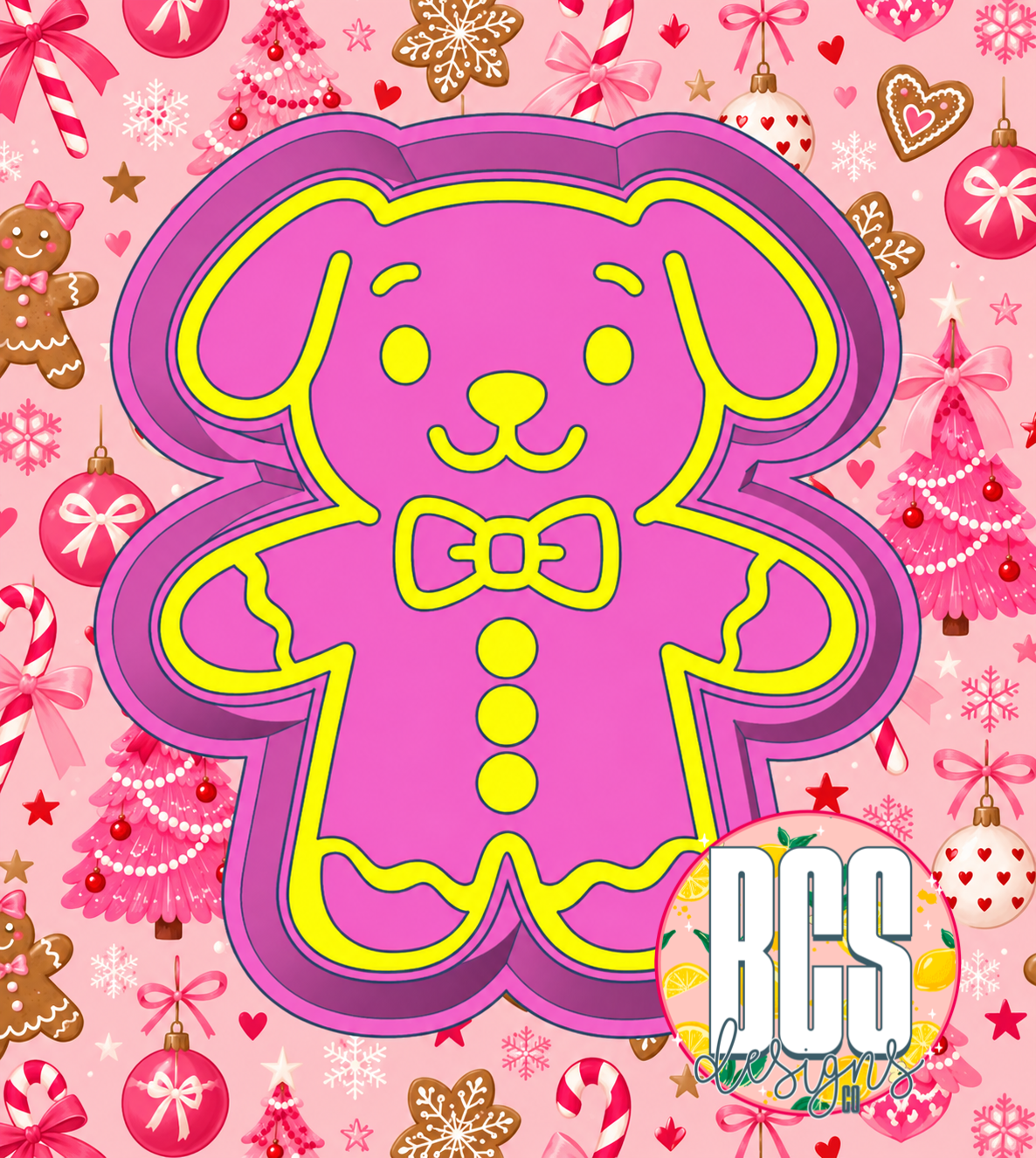 Gingerbread Dog Freshie Mold