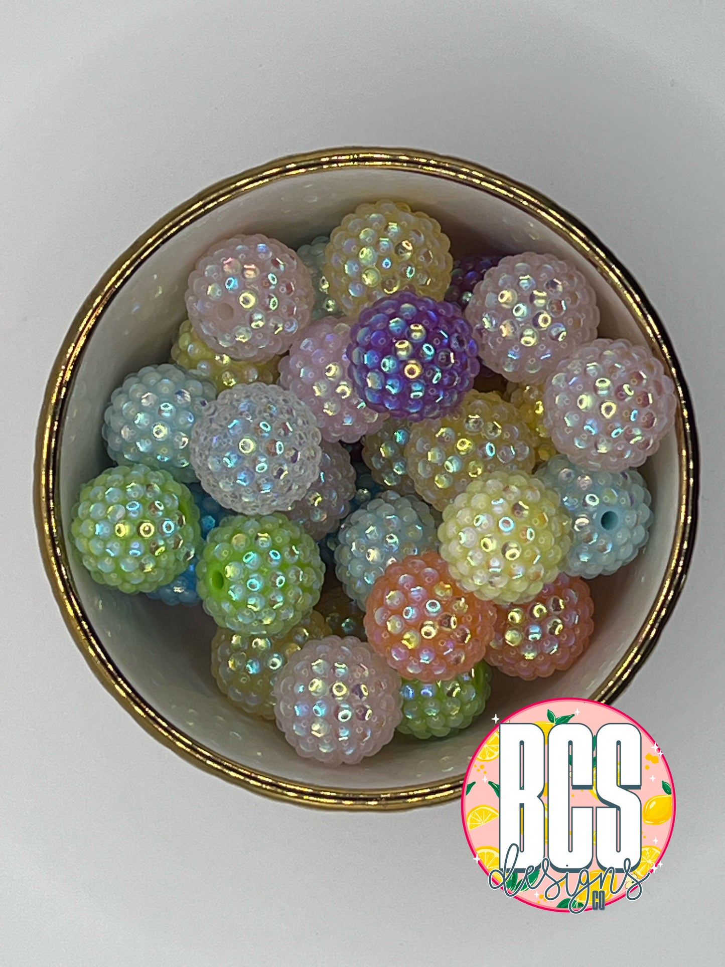 Glass Rhinestone Bead MIX 20mm (10 pack)