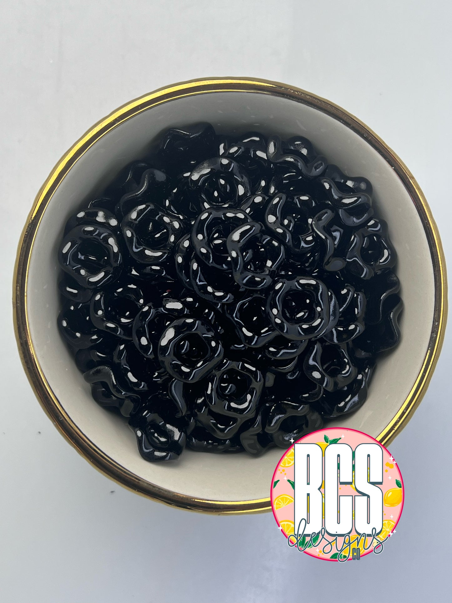 Black 15mm Wavy Spacers (10 Pack)