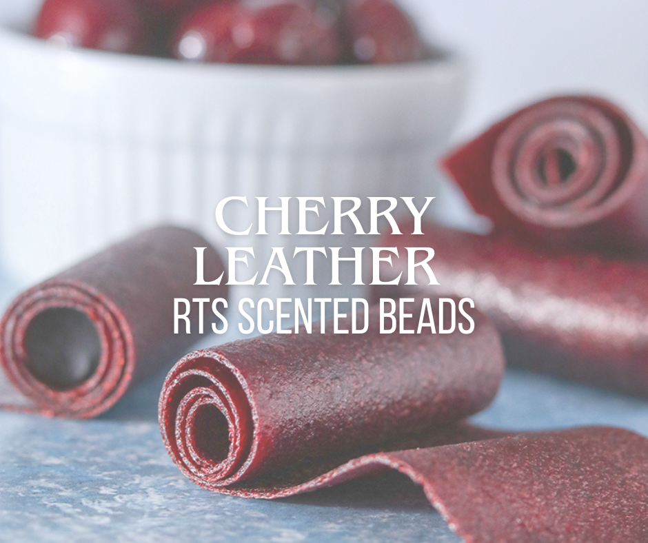 RTS Cherry Leather Scented Beads