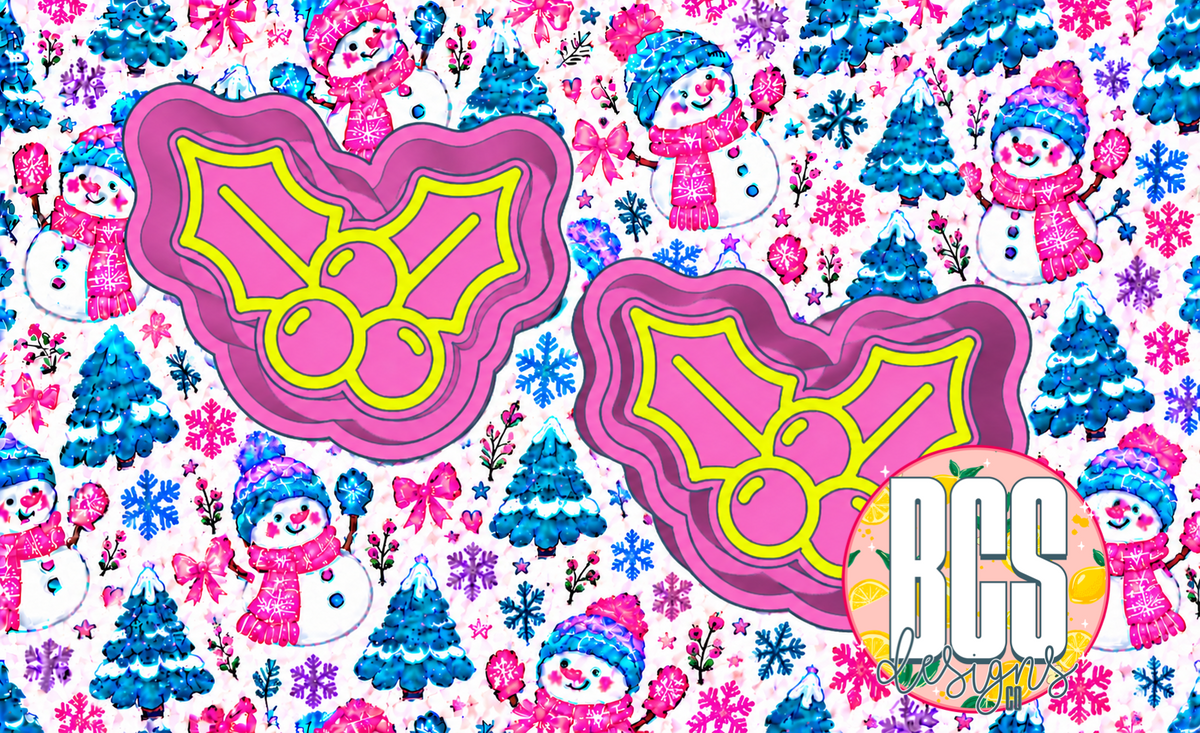 Holly Berry VENTS Freshie Mold