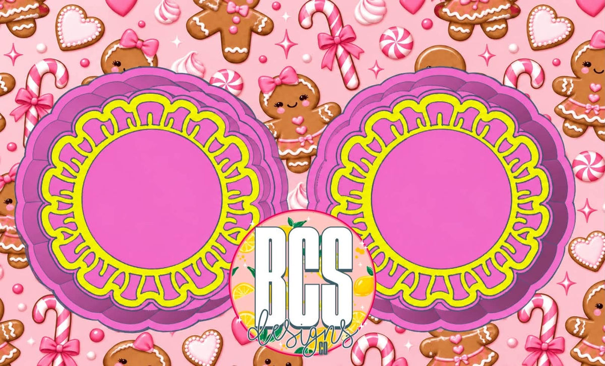 Lace Circle Freshie VENTS (Fits 2in Card Stock)