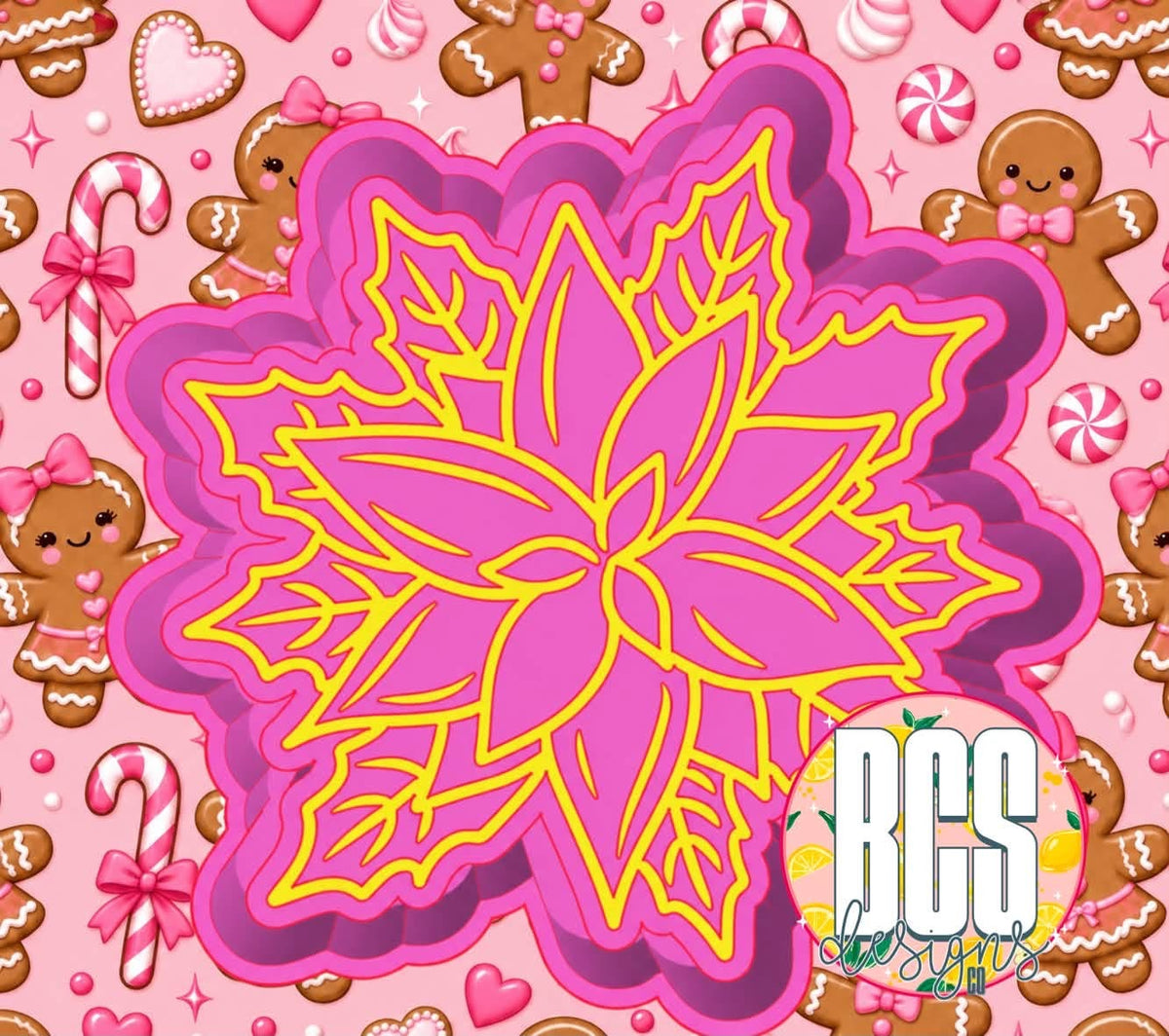 Poinsettia Freshie Mold
