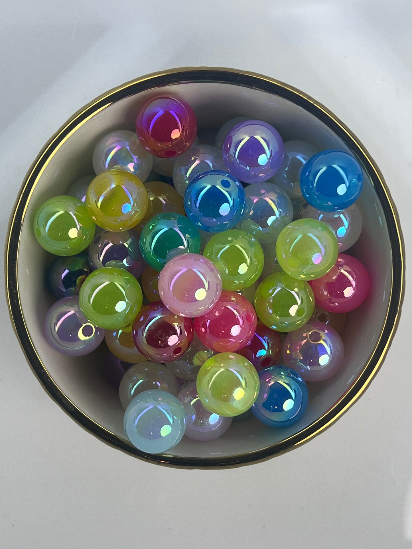 Summer AB 16mm Acrylic Bead Mix (10 pack)