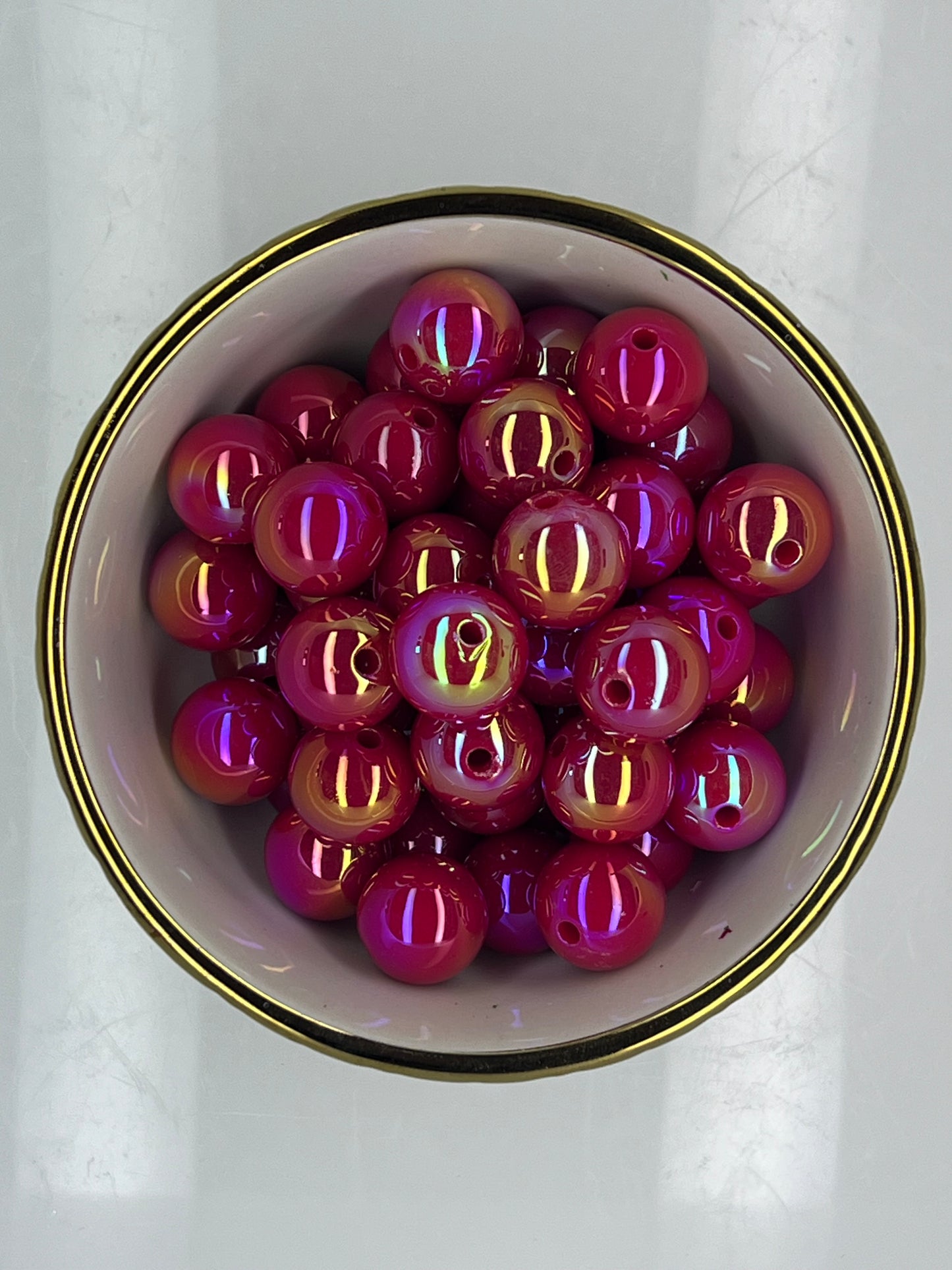 Red AB 16mm Acrylic Bead (Sold Individually)