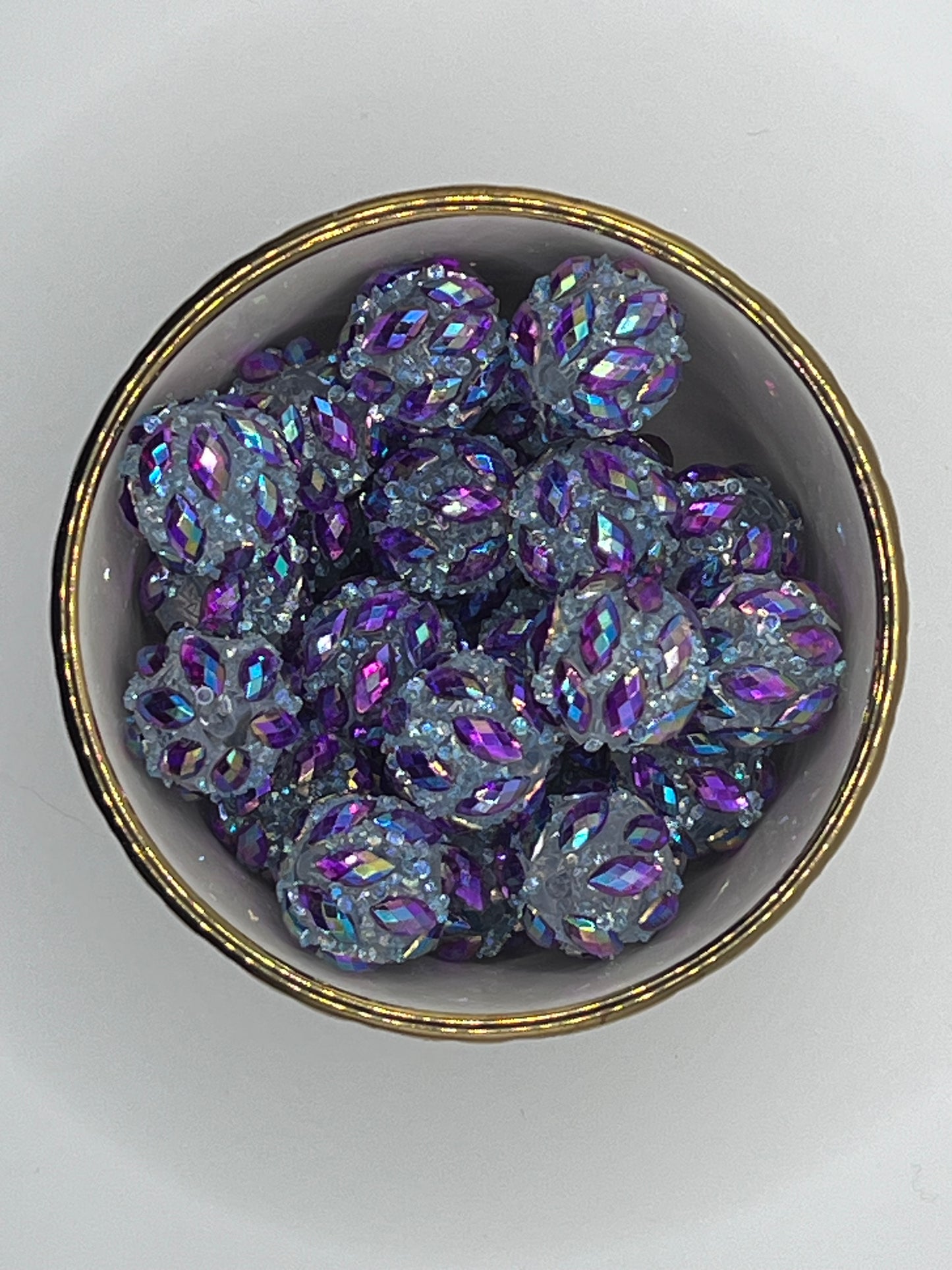 Purple Diamond Specialty Rhinestone Bead 20mm (sold individually)