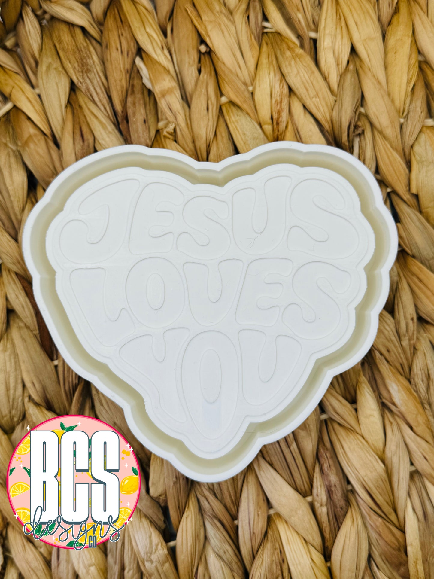 Jesus Loves You Heart Freshie Mold - BCS EXCLUSIVE