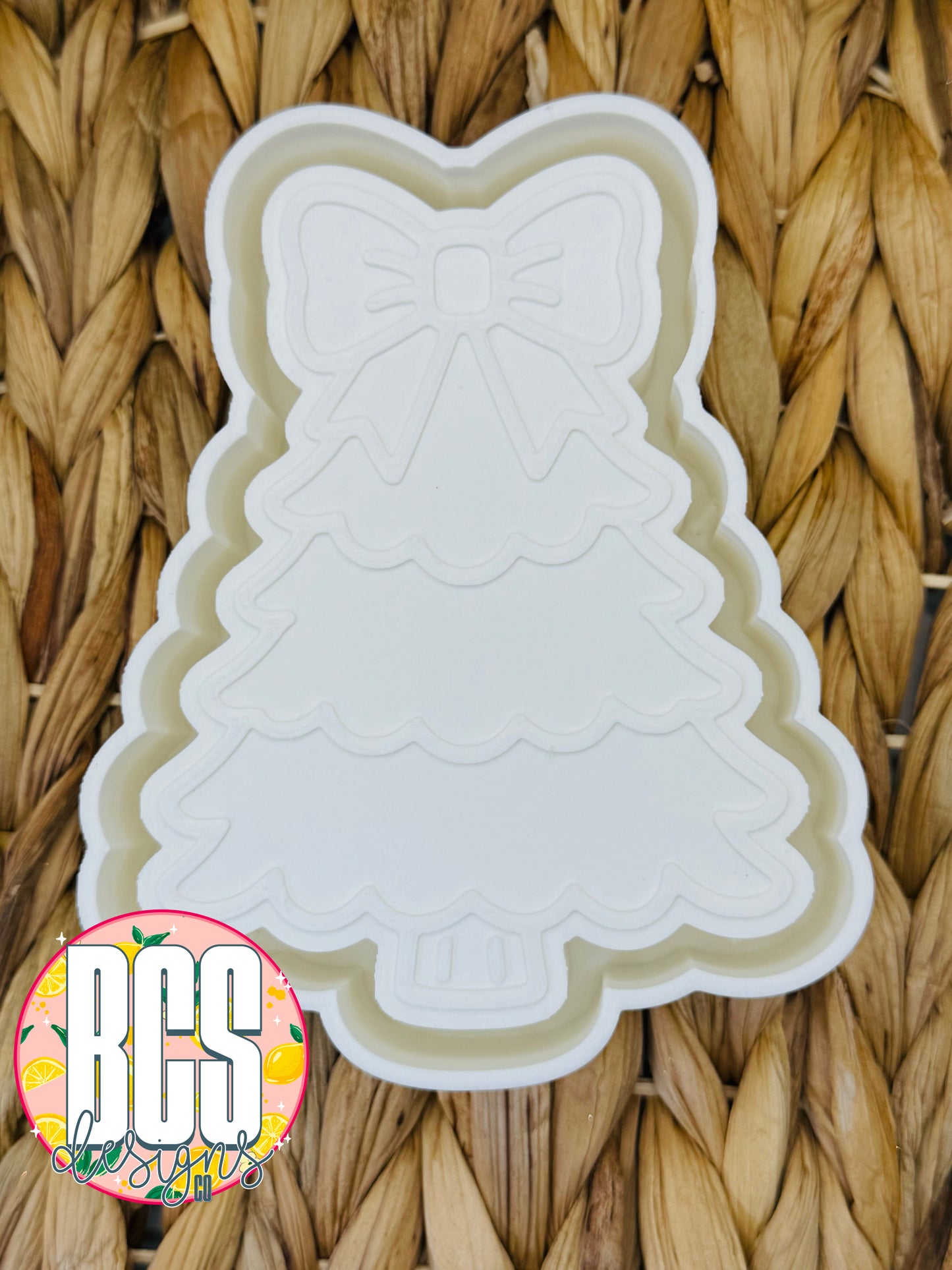 Christmas Tree w/ Bow Freshie Mold - BCS EXCLUSIVE