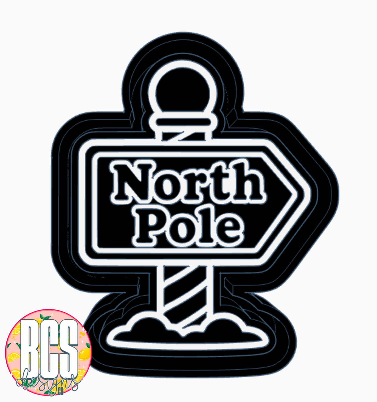 North Pole Sign Freshie Mold - BCS EXCLUSIVE