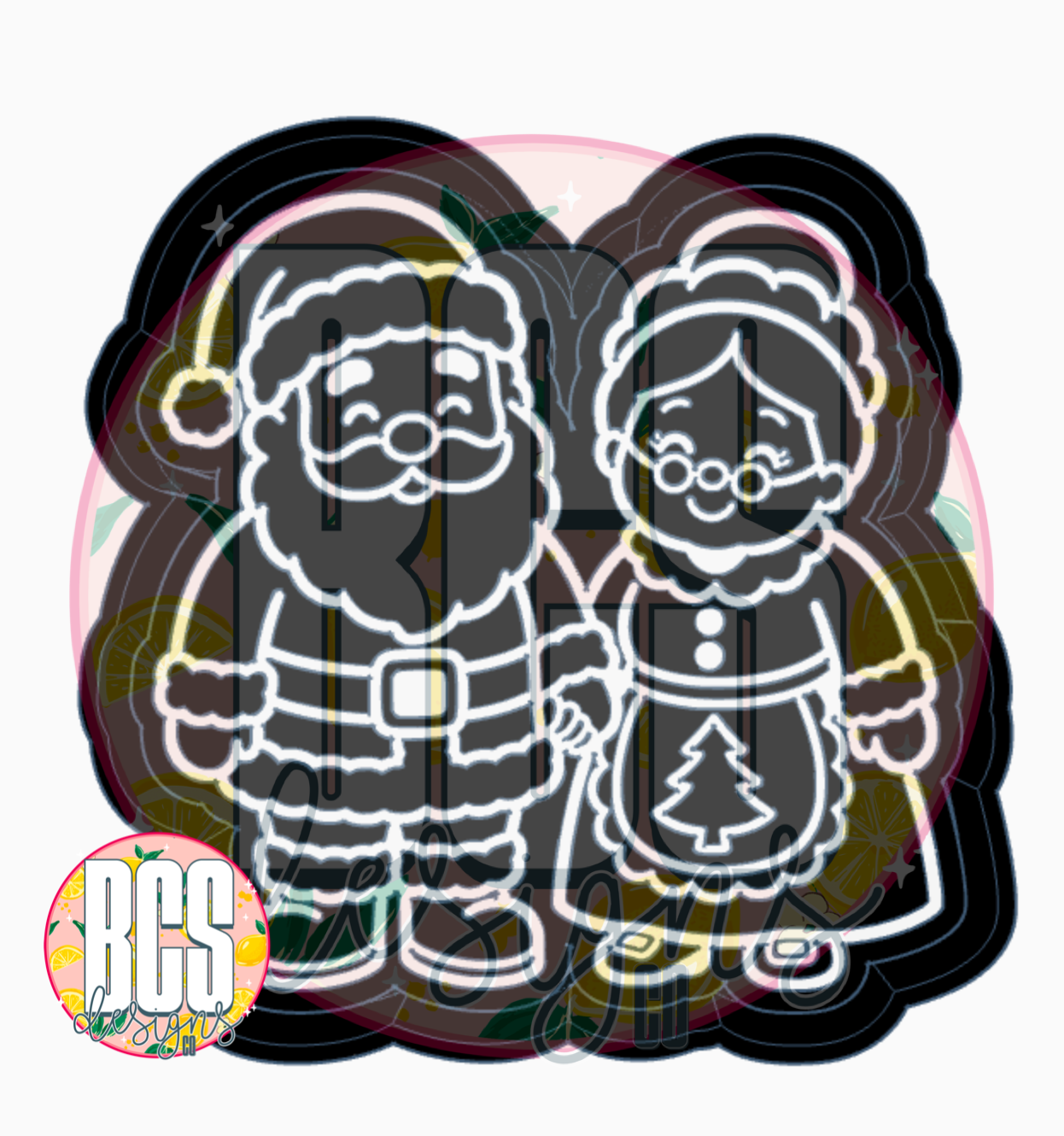 Mr. & Mrs. Claus Freshie Mold - BCS EXCLUSIVE