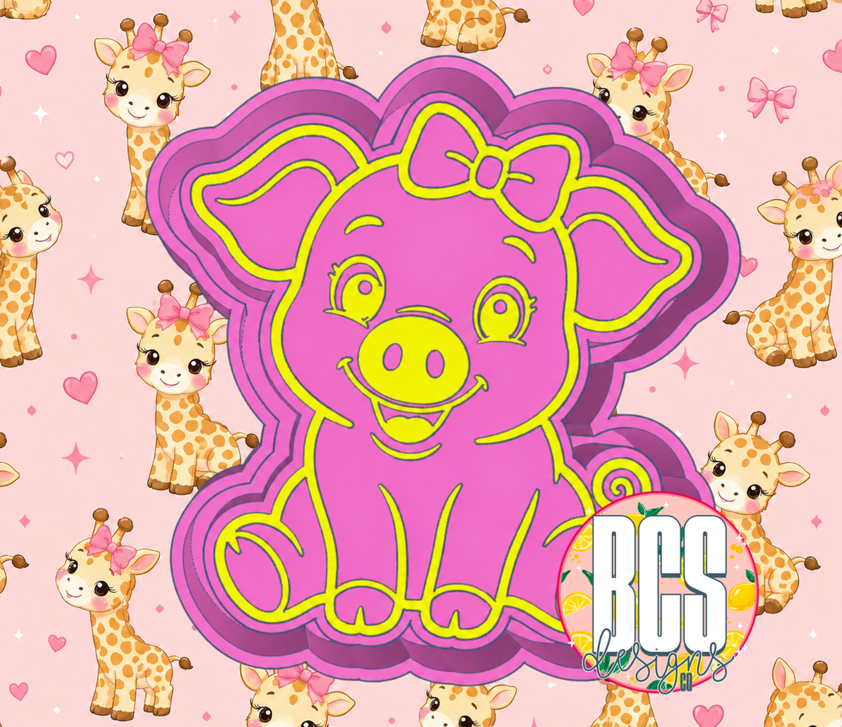 Piper the Pig Freshie Mold - BCS EXCLUSIVE