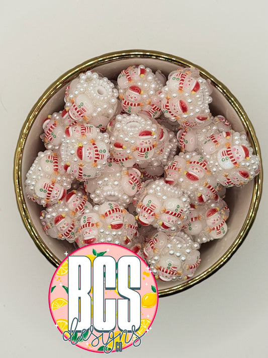 Snowman Specialty Acrylic Bead (Sold Individually)