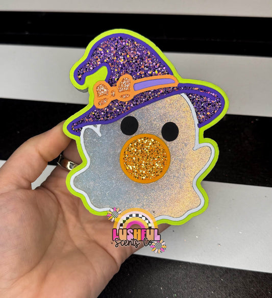Ghost Blowing Bubble Freshie Mold