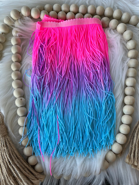 Pink, Purple, & Blue Ombré Fringe