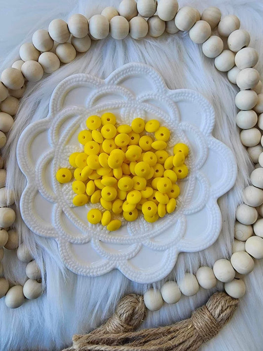 Lemondrop 15mm Silicone bead