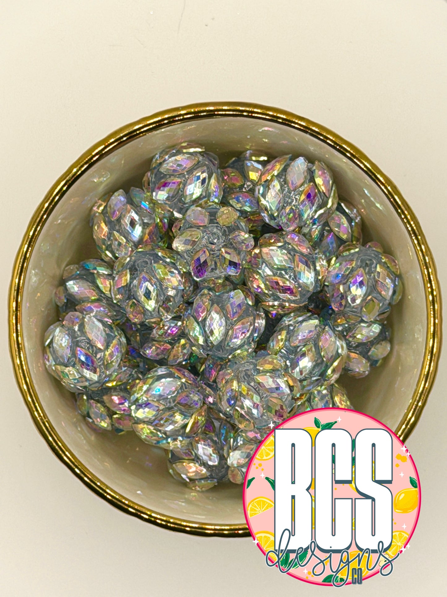 Opal Diamond Specialty Rhinestone Bead  20mm (sold individually)
