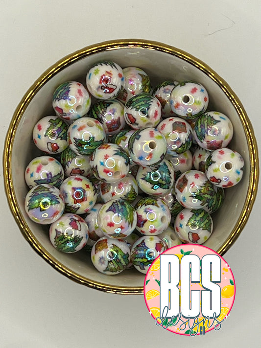 Christmas Things AB 16mm Acrylic Bead (Sold Individually)