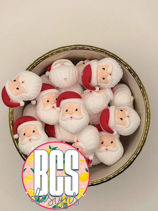 3D Santa Focal Bead