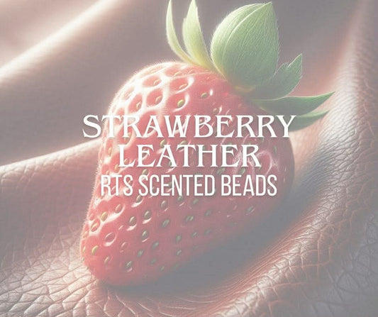 RTS Strawberry Leather Scented Beads
