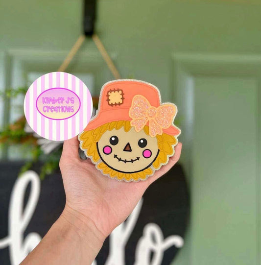 Annette the Scarecrow with Bow Hat Freshie Mold - BCS EXCLUSIVE