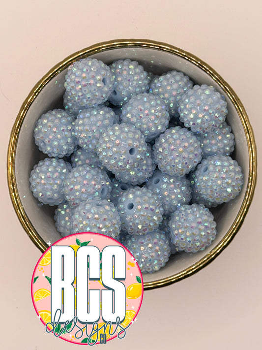 Bluebonnet AB Rhinestone Beads 20mm (10 pack)
