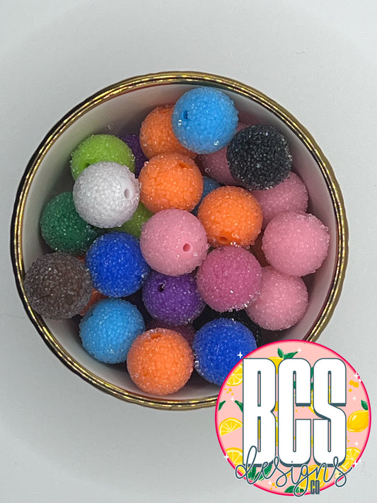 20mm Sugar Acrylic Bead MIX (10 pack)