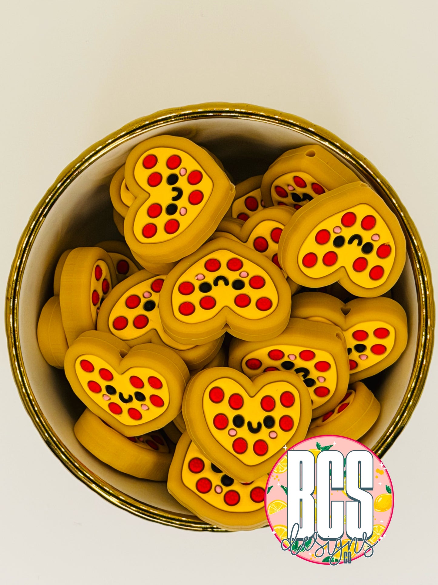 Pepper The Pepperoni Pizza Focal Bead BCS EXCLUSIVE