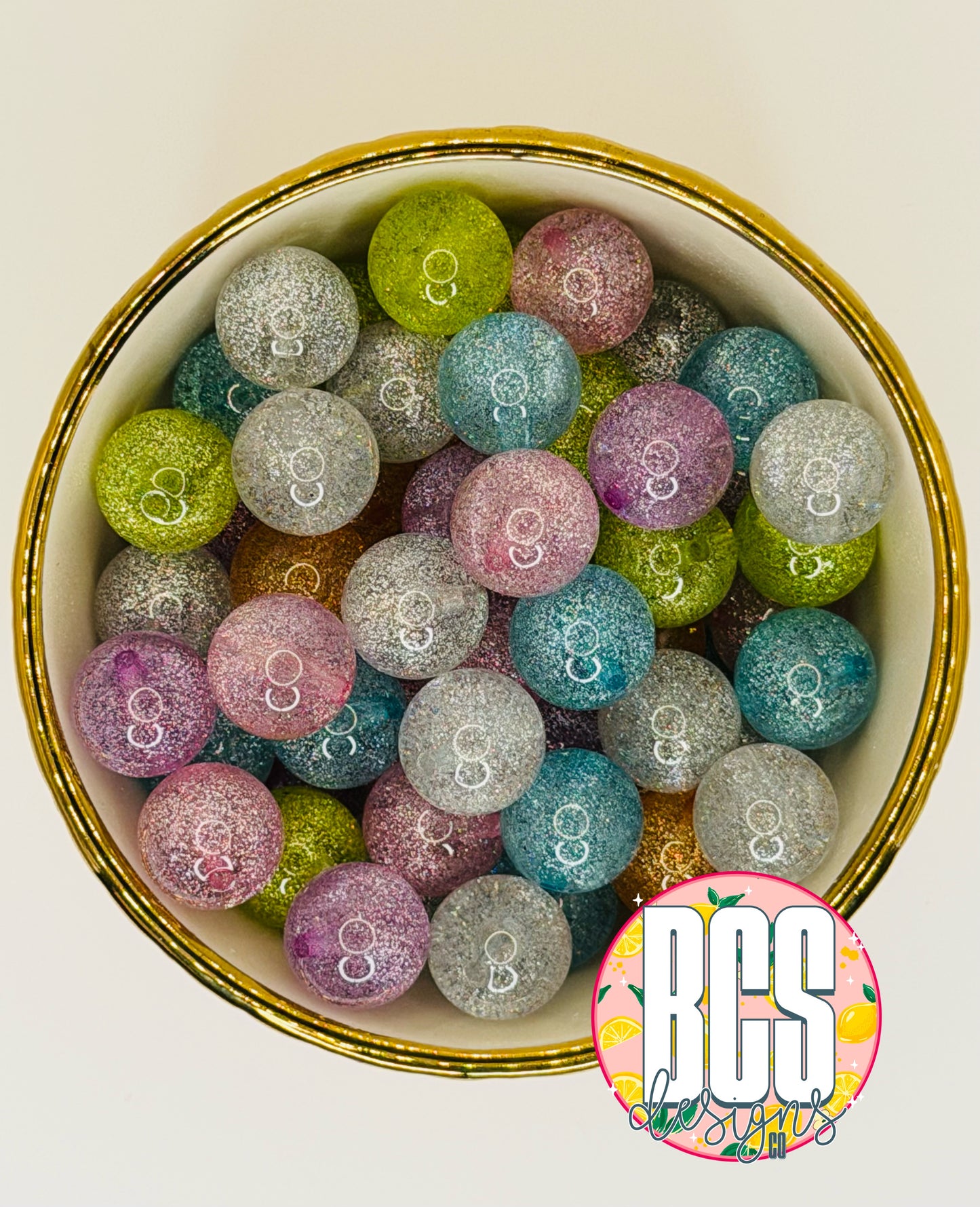 Spring 16mm Acrylic Bead Mix (10 pack)