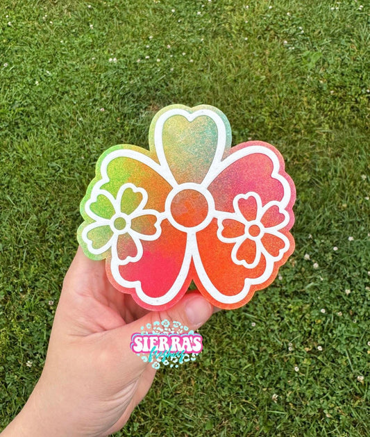 3 Flowers Freshie Mold-3