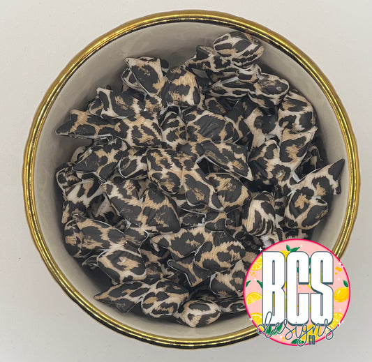 Cheetah Coquette Bow Focal Bead BCS EXCLUSIVE