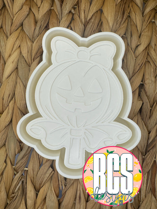 Jack-O-Lantern lollipop Freshie Mold