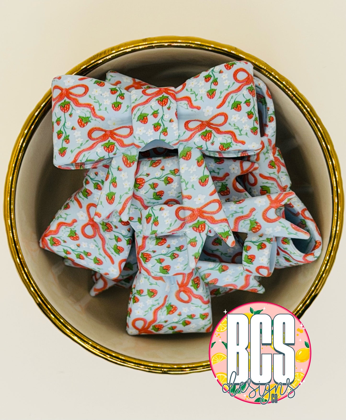 Strawberry Coquette Straw Topper EXCLUSIVE (Collab)