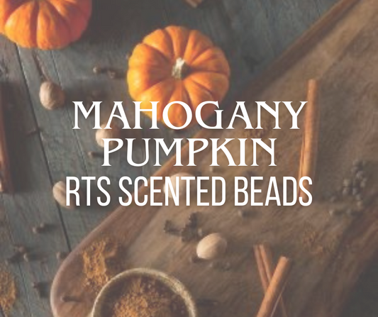 RTS Mahogany Pumpkin Scented Beads