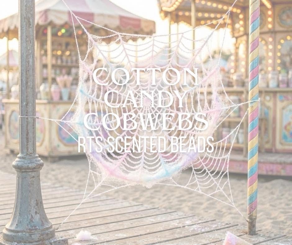 RTS Cotton Candy Cobwebs Scented Beads