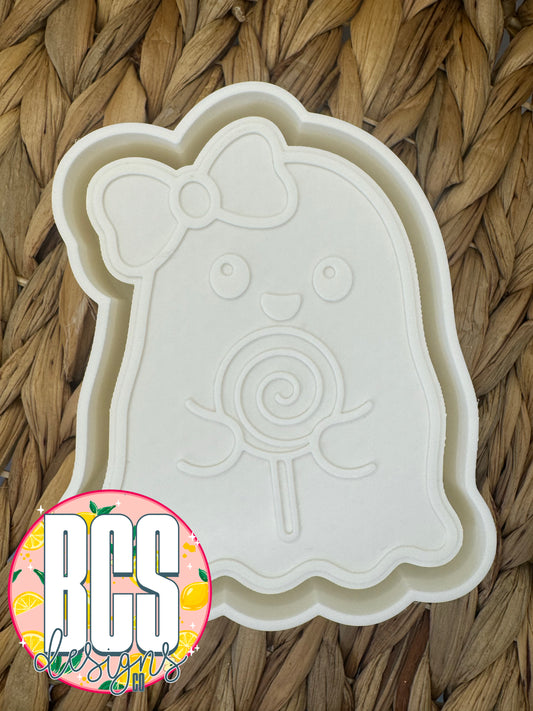 Gail the Ghost W/Lollipop Freshie Mold - BCS EXCLUSIVE