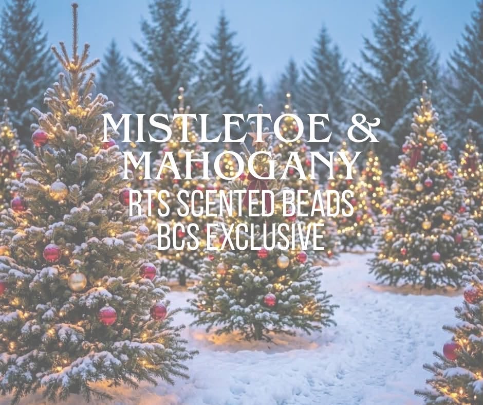 RTS Mistletoe and Mahogany Scented Beads