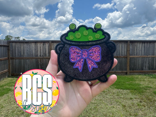 Cauldron with Bow Freshie Mold - BCS EXCLUSIVE