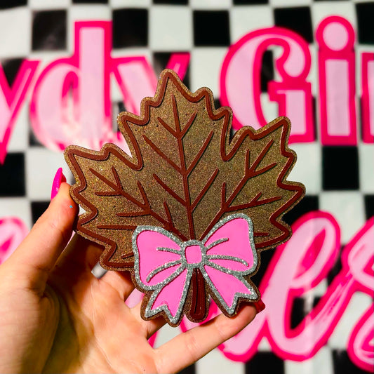 Leaf W/Bow Freshie Mold - BCS EXCLUSIVE
