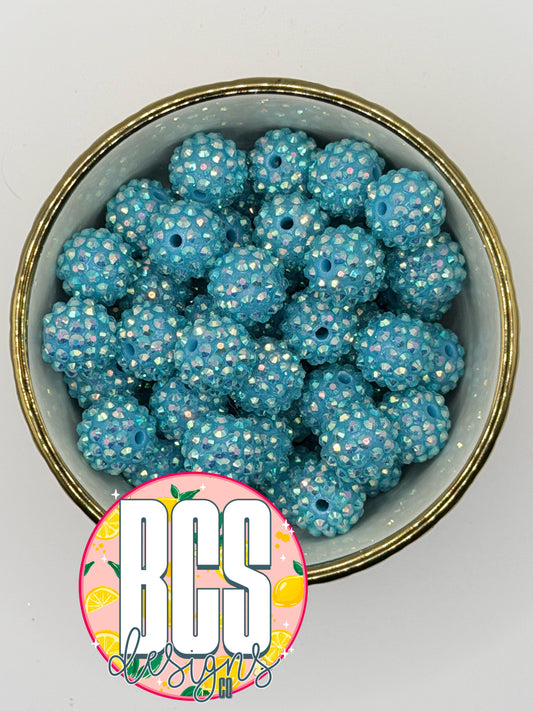 Cozumel Waters AB Rhinestone Beads 16mm (10 pack)