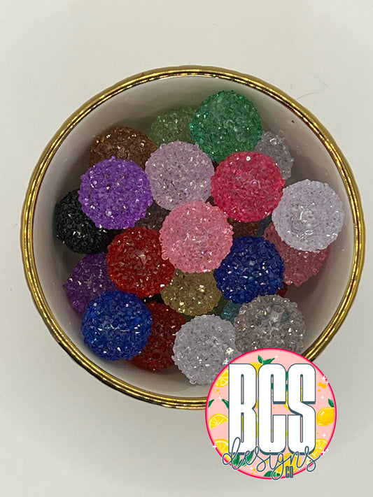 Transparent Sugar Beads 20mm (10 pack)