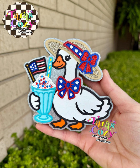 Patriotic Eleanor the Goose Freshie Mold - BCS EXCLUSIVE