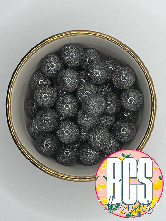 Char-Cole Glitter Acrylic Bead (Sold Individually)