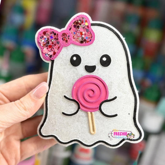 Gail the Ghost W/Lollipop Freshie Mold - BCS EXCLUSIVE