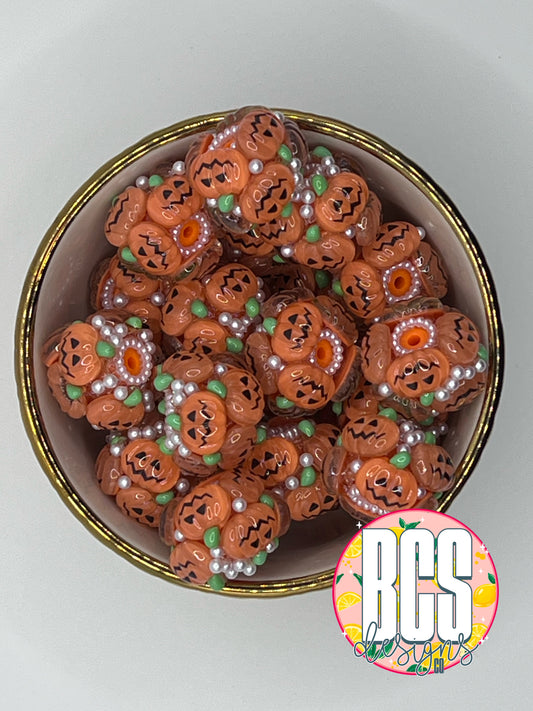 Jack-O-Lantern Specialty Bead 20mm